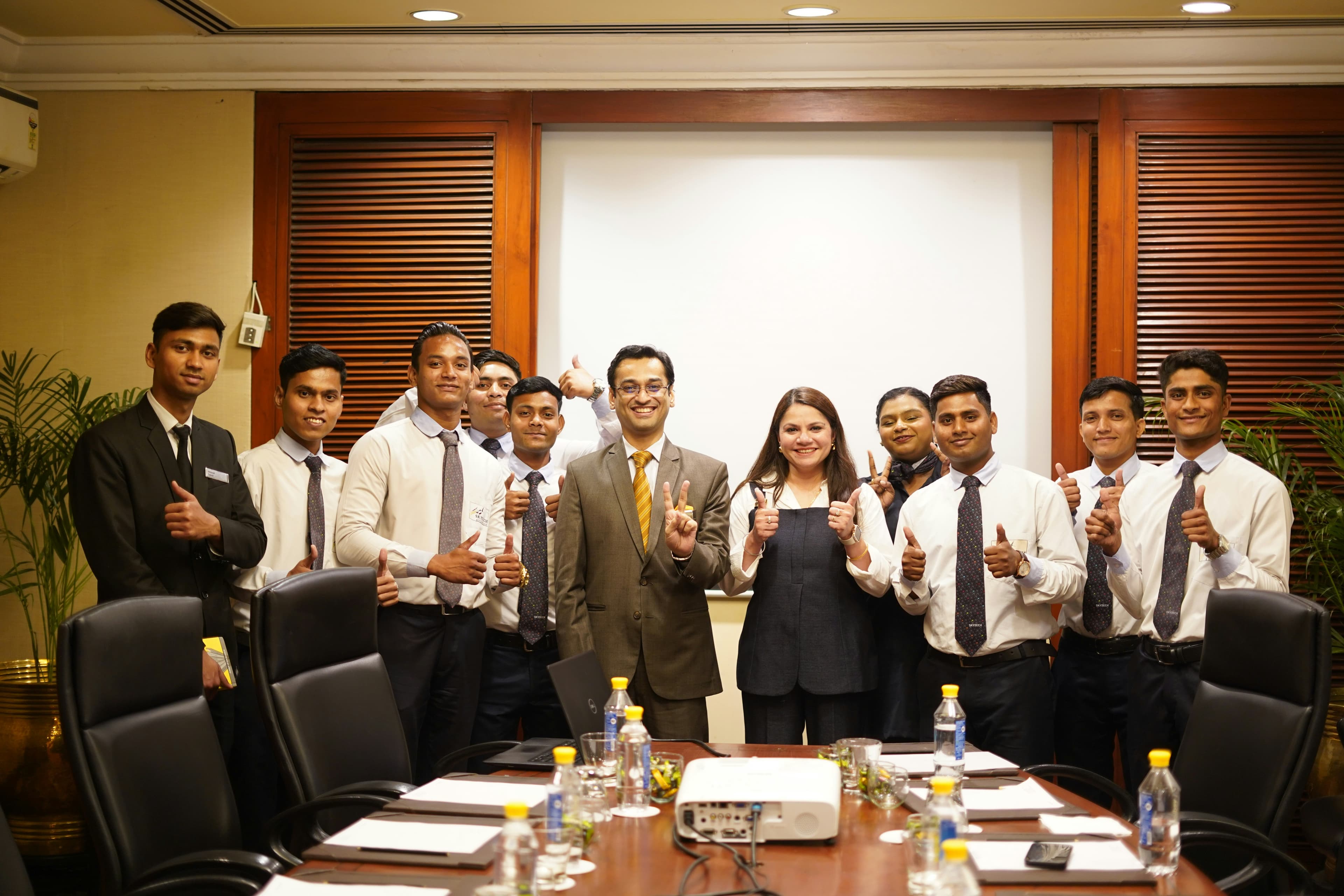 Corporate team meeting